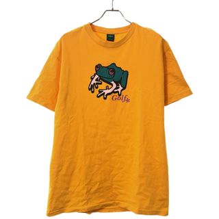 GOLF WANG ゴルフ ワン フロッグプリントクルーネックTシャツ イエロー L(Tシャツ/カットソー(半袖/袖なし))