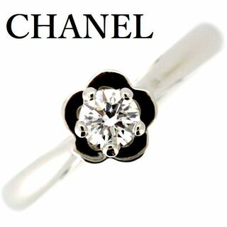 シャネル(CHANEL)のシャネル カメリアコレクション ダイヤモンド 0.25ct F-VVS2-EX リング #49 Pt950(リング(指輪))