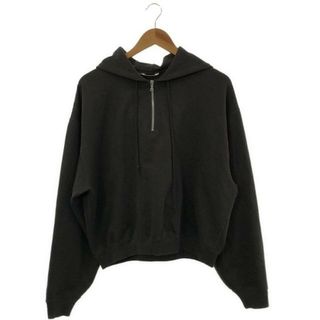 オーラリー(AURALEE)のAURALEE / オーラリー | SUPER SOFT SWEAT BIG HALF ZIP P/O PARKA パーカ | 1 | ダークグレー | レディース(トレーナー/スウェット)