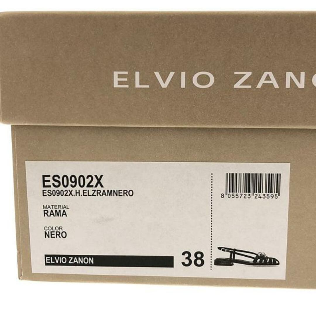 【美品】  ELVIO ZANON / エルビノザノン | ホースビット フラットサンダル | 38 | ブラック/ゴールド | レディース レディースの靴/シューズ(サンダル)の商品写真