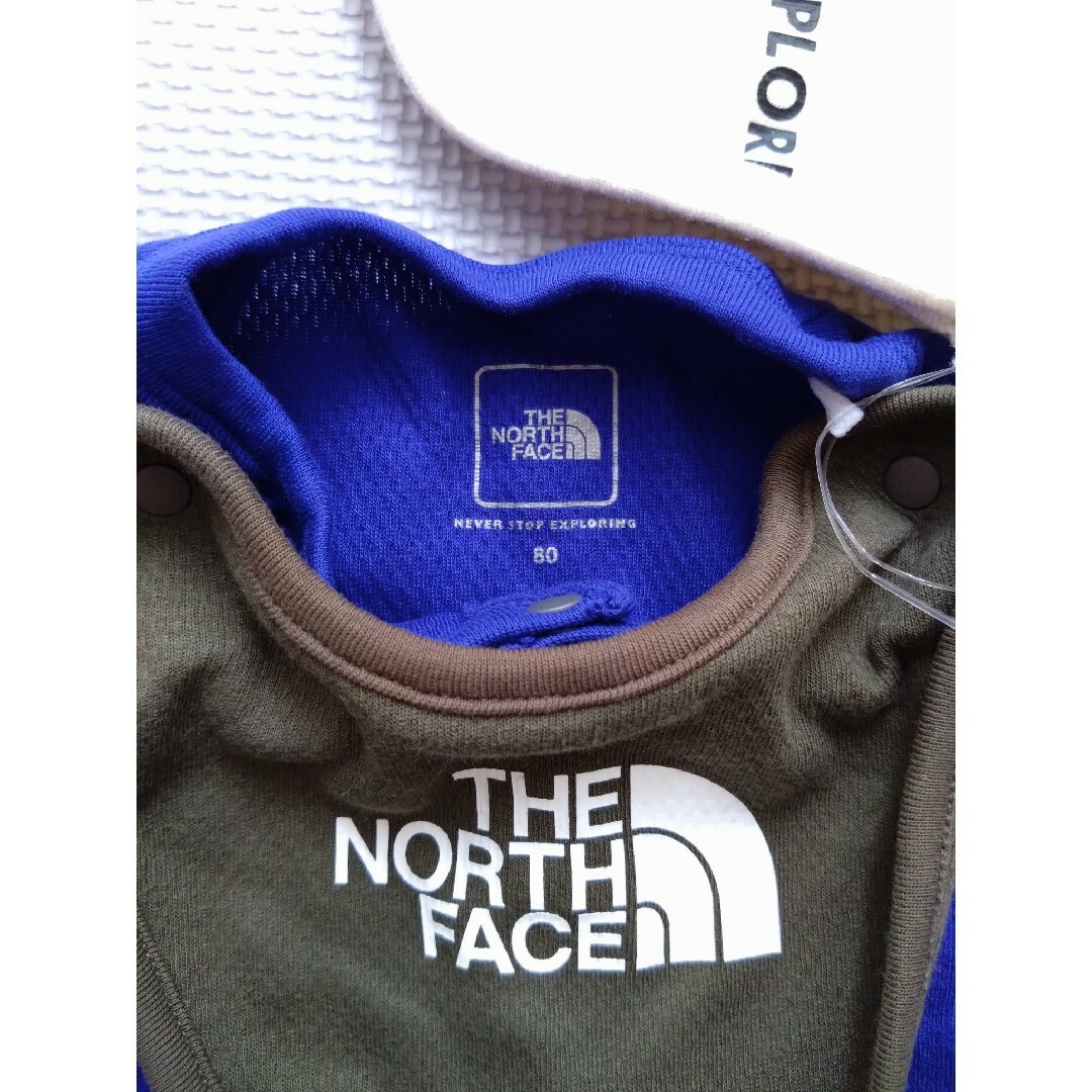 THE NORTH FACE(ザノースフェイス)のノースフェイス　長袖ロンパース&ビブ キッズ/ベビー/マタニティのベビー服(~85cm)(ロンパース)の商品写真