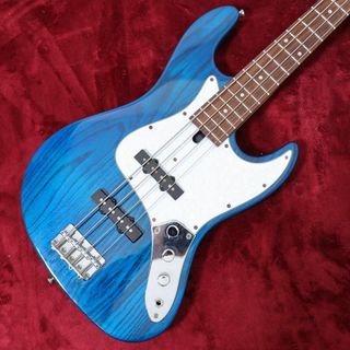 【7515】 Bacchus Jazz Bass 青 ASH 木目 バッカス(エレキベース)