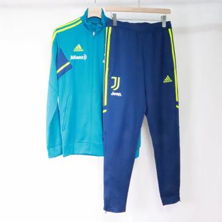 アディダス(adidas)のadidas　アディダス　トレーニング　スーツ　セットアップ　緑　ネイビー ユベントス　Ｓ(その他)