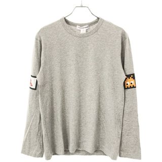 コムデギャルソン(COMME des GARCONS)のCOMME des GARCONS SHIRT コムデギャルソンシャツ 22AW Invader LS T-Shirt インベーダープリントカットソー FJ-T002 グレー L(Tシャツ/カットソー(七分/長袖))