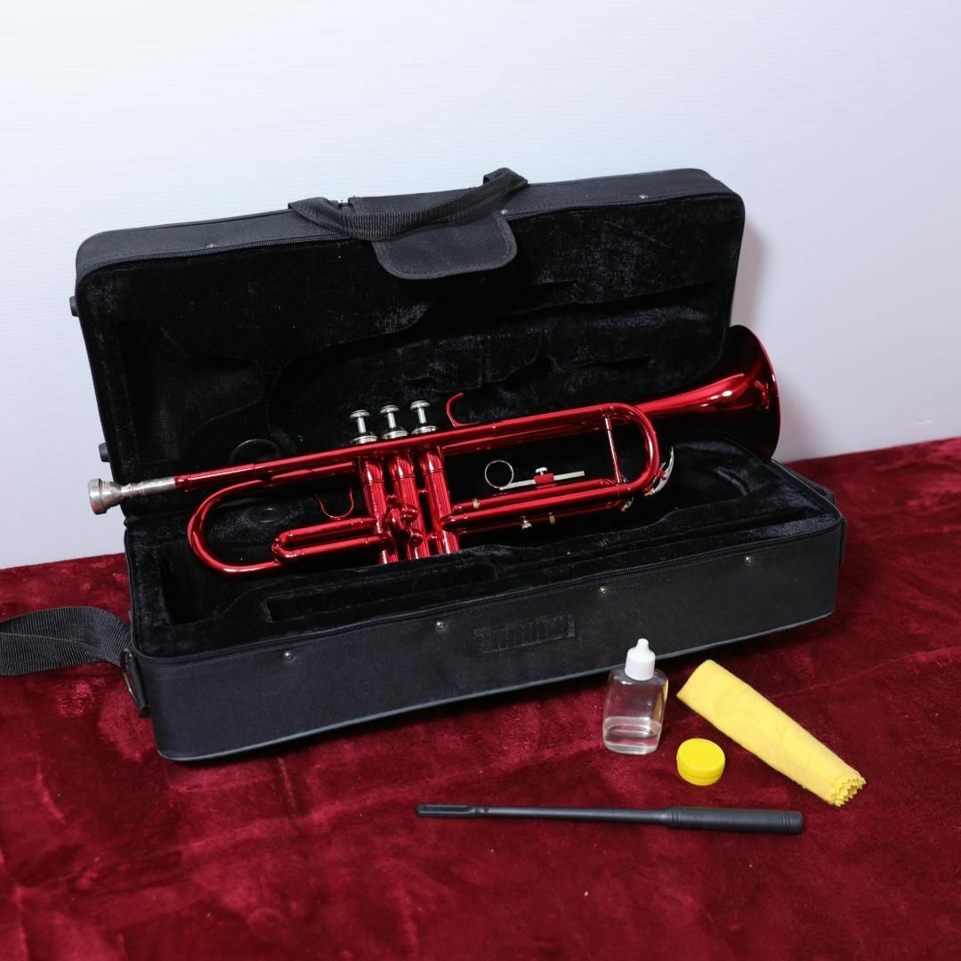 【7261】 Kaerntner トランペット 赤 KTR-30/MRD レッド 楽器の管楽器(トランペット)の商品写真