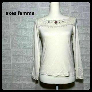 アクシーズファム(axes femme)のaxesfemme アクシーズファム　レディース　トップス　バラ　ガーリー　長袖(Tシャツ(長袖/七分))