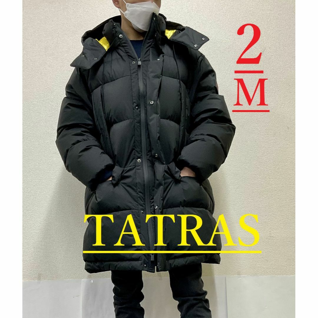 TATRAS(タトラス)のタトラス　ダウン コート 1222　KONTO　ブラック　サイズ02(M) メンズのジャケット/アウター(ダウンジャケット)の商品写真