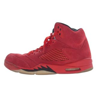 ナイキ(NIKE)のNIKE ナイキ スニーカー 136027-602 EMPLOYEE STORE 〇ESスタンプ有 Air Jordan 5 Ratro Red Suede エアジョーダン5 レトロ レッド スエード レッド系 31cm【中古】(スニーカー)