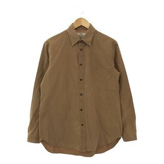 kaval / カヴァル | コットン シルク ネップ ベーシックシャツ | M | ブラウン | メンズ(Tシャツ/カットソー(七分/長袖))
