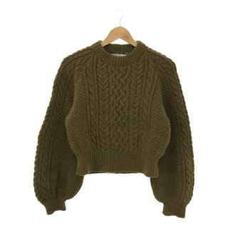 トゥデイフル(TODAYFUL)のTODAYFUL / トゥデイフル | "Cable Wool Knit"ケーブルウールニット | F | カーキ | レディース(ニット/セーター)