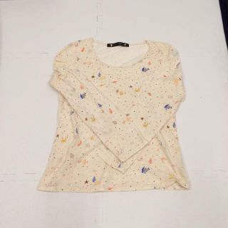 フランシュリッペ(franche lippee)の美品 フランシュリッペ 海柄 ロンT クジラ エイ グッピー(Tシャツ(長袖/七分))