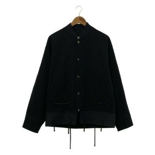 ジルサンダー(Jil Sander)の【美品】  JIL SANDER / ジルサンダー | 2020SS | AVALON ドローストリング レイヤード ボンバージャケット | 44 | ネイビー | メンズ(その他)