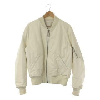 コモリ(COMOLI)の【新品】  COMOLI / コモリ | MA-1 羊革 シープスキン レザー ブルゾン ジャケット | 3 | white | メンズ(その他)