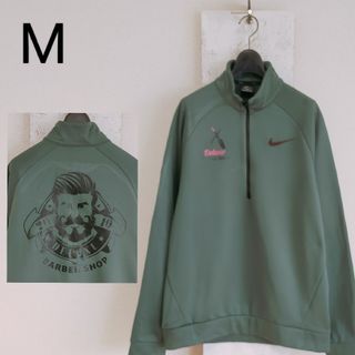 ナイキ(NIKE)のNIKE ナイキ　トラックジャケット　ハーフジップ　DRY-FIT　オリーブ　M(ジャージ)