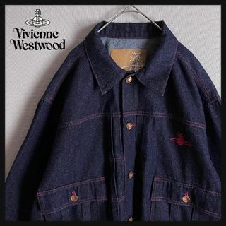 ヴィヴィアンウエストウッド(Vivienne Westwood)の【激レア☆インポートモデル☆】ヴィヴィアンウエストウッド デニムジャケット(Gジャン/デニムジャケット)