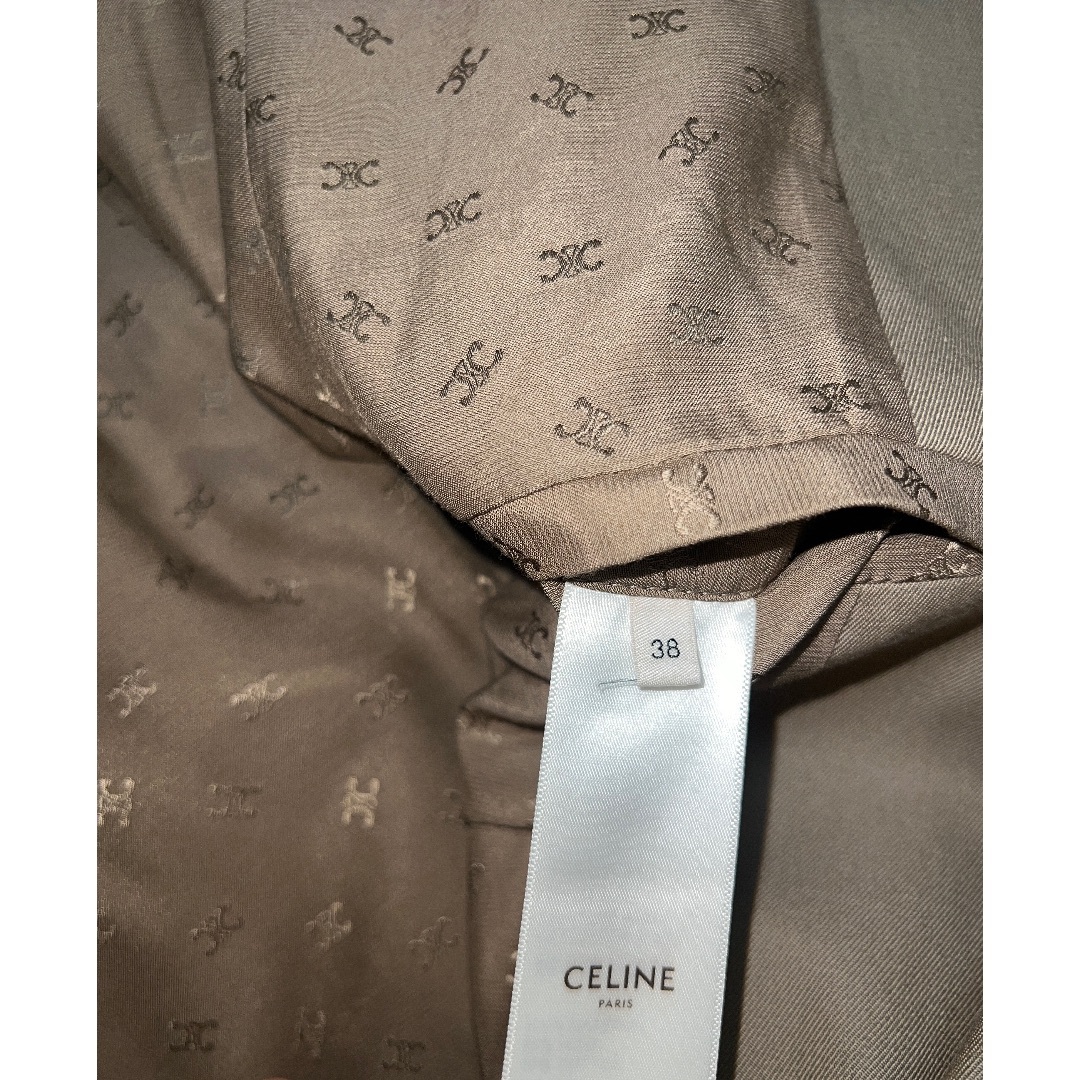 celine(セリーヌ)の美品 セリーヌ CELINE コート クラシック トレンチコート ウール コット レディースのジャケット/アウター(トレンチコート)の商品写真