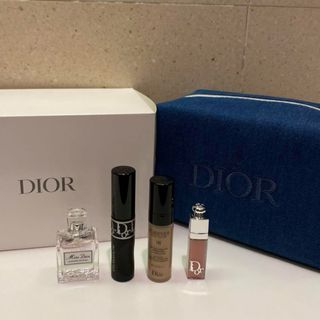 クリスチャンディオール(Christian Dior)のDIOR 限定ノベルティ　デニムポーチセット　新品(ポーチ)