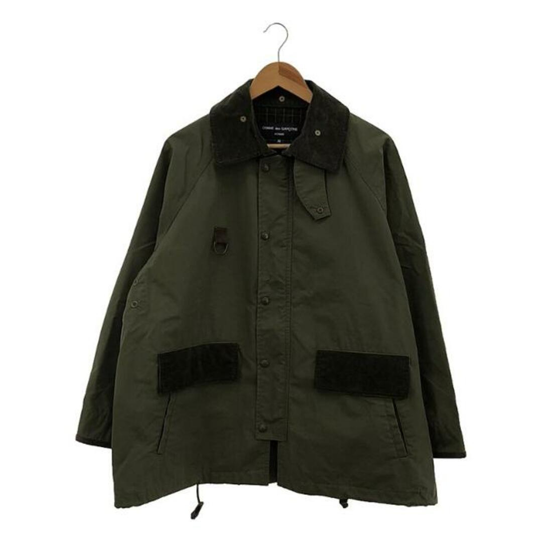 COMME des GARCONS HOMME(コムデギャルソンオム)のCOMME des GARCONS HOMME / コムデギャルソンオム | 2023SS | チンストラップ付き コーデュロイ切替 ミリタリー ジャケット | XS | カーキ | メンズ メンズのジャケット/アウター(その他)の商品写真