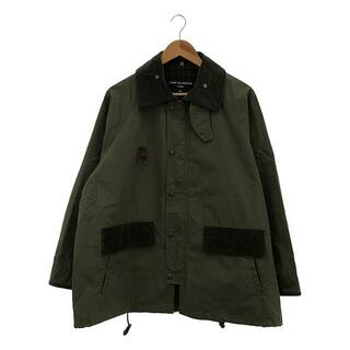 コムデギャルソンオム(COMME des GARCONS HOMME)のCOMME des GARCONS HOMME / コムデギャルソンオム | 2023SS | チンストラップ付き コーデュロイ切替 ミリタリー ジャケット | XS | カーキ | メンズ(その他)