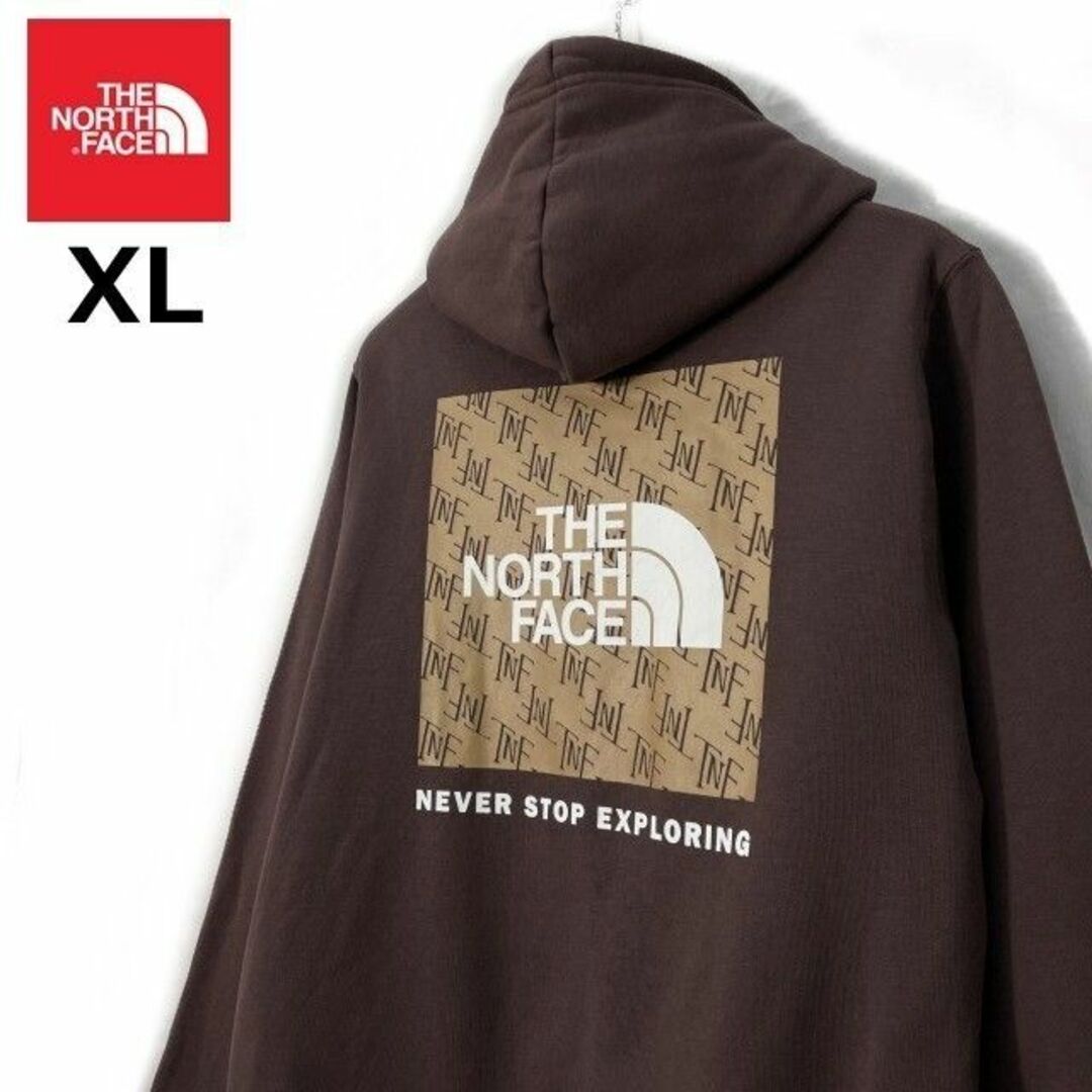 THE NORTH FACE(ザノースフェイス)のノースフェイス パーカー バックプリント US限定 (XL)茶 181130 メンズのトップス(パーカー)の商品写真