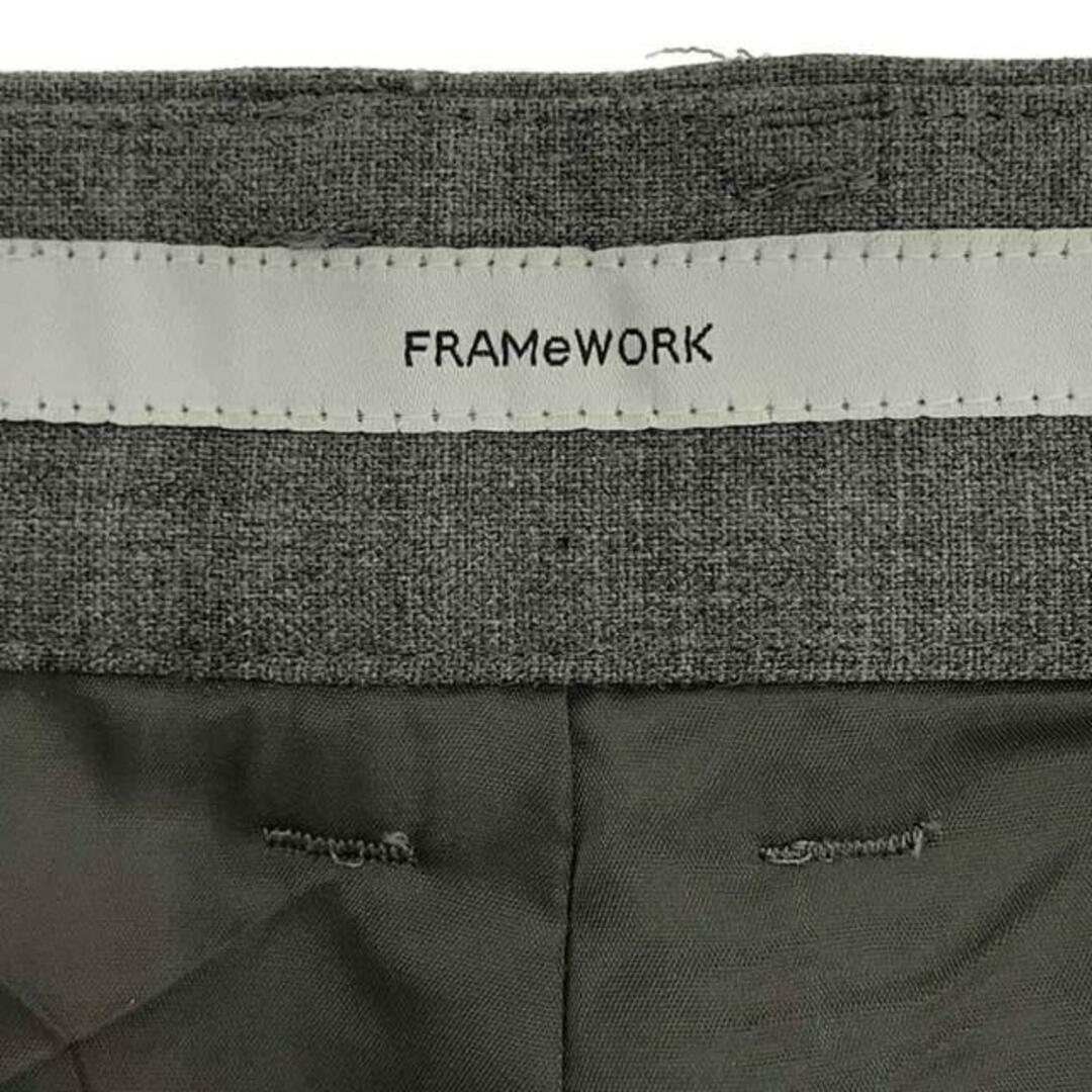 FRAMeWORK(フレームワーク)のFramework / フレームワーク | 2023AW | ウールブレンドタックパンツ | 38 | グレー | レディース レディースのパンツ(その他)の商品写真