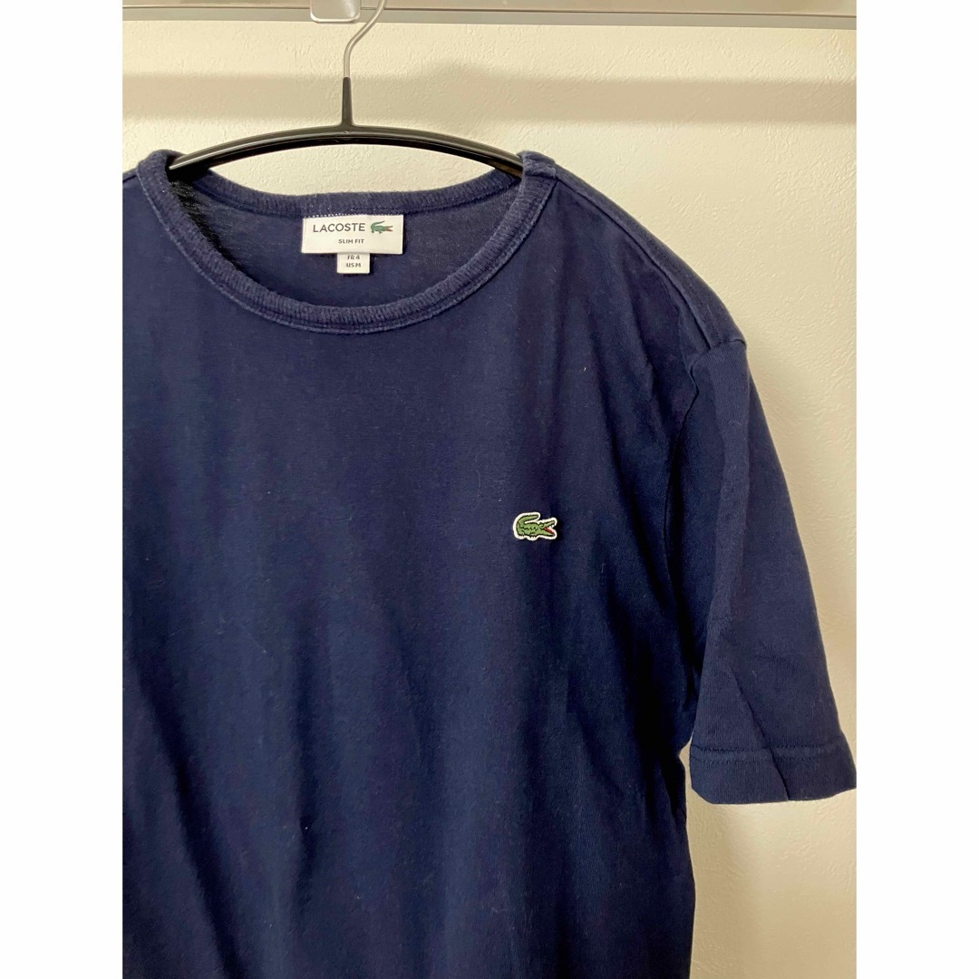 LACOSTE(ラコステ)のLACOSTE ラコステ 半袖 Tシャツ M ネイビー 胸ロゴ メンズのトップス(Tシャツ/カットソー(半袖/袖なし))の商品写真