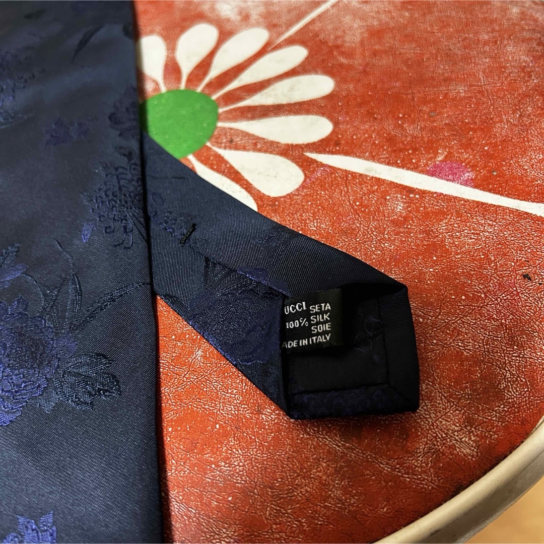 Gucci(グッチ)のGUCCI グッチ ネクタイ 花刺繍 メンズのファッション小物(ネクタイ)の商品写真