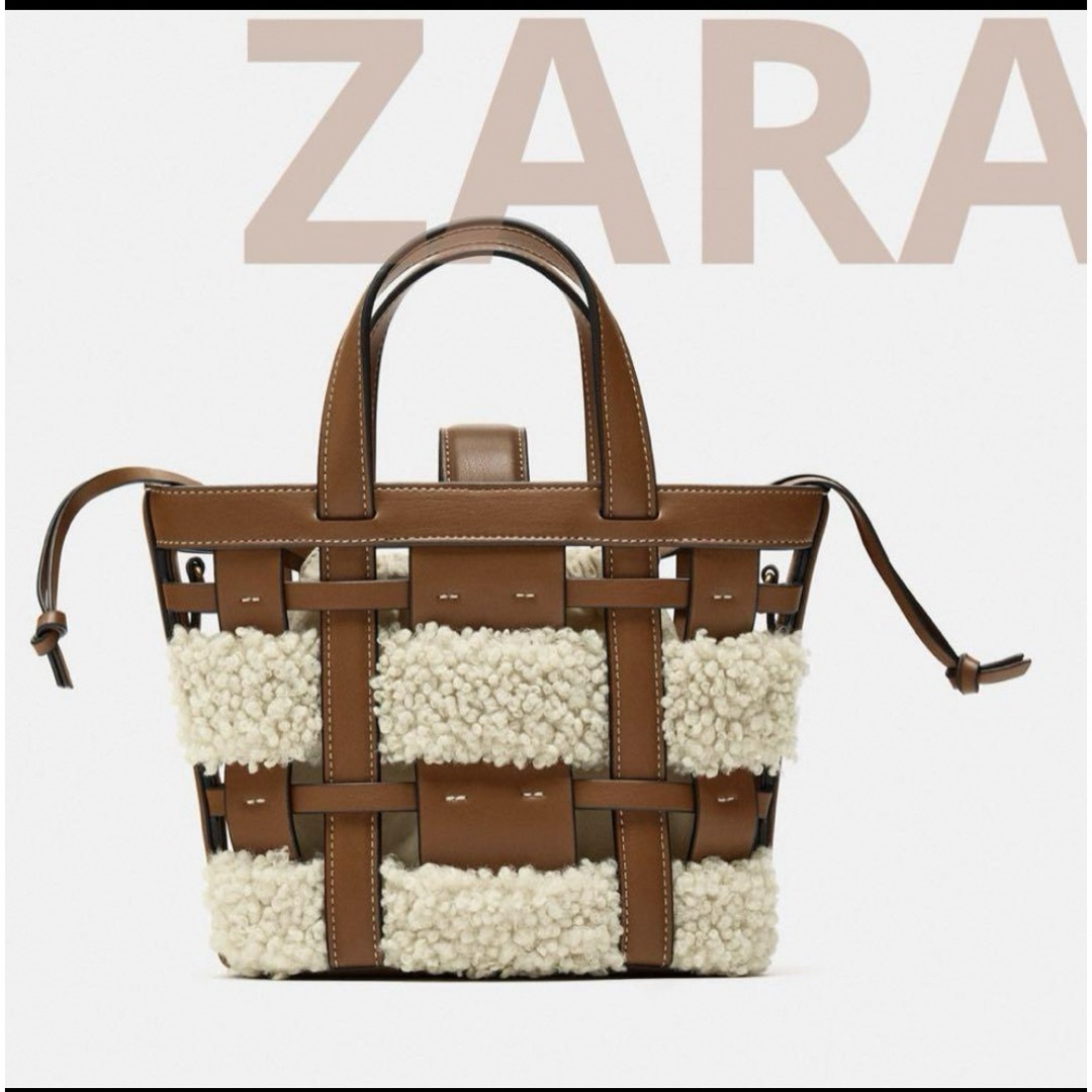 ZARA - ZARA カットワーク ミニトートバッグの通販 by MM77shop｜ザラ