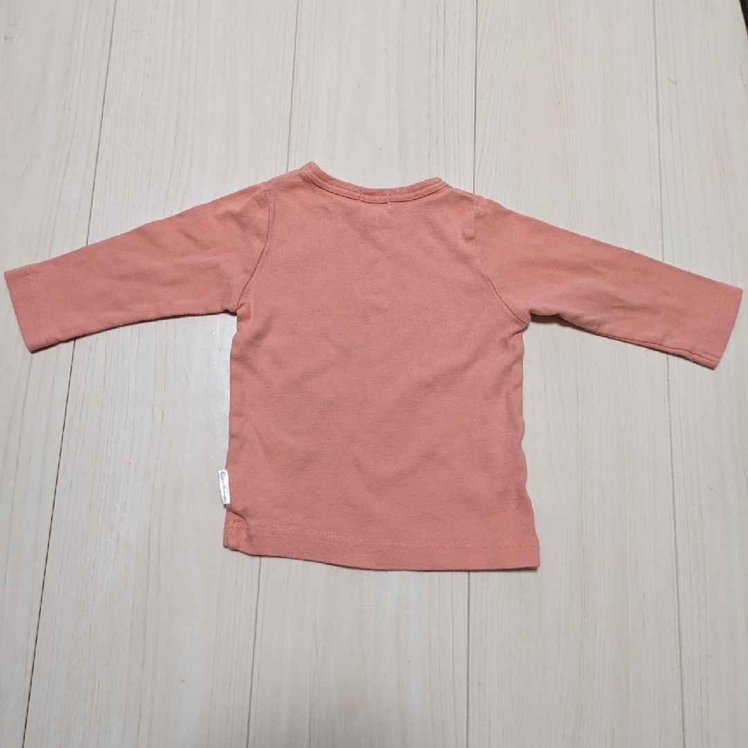 Combi mini(コンビミニ)のコンビミニ 長袖らくちんやわらかTシャツ 70サイズ キッズ/ベビー/マタニティのベビー服(~85cm)(Ｔシャツ)の商品写真