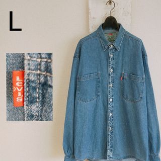 リーバイス(Levi's)のLevi’s リーバイス　デニムシャツ　メタルボタン　長袖　L　アイスウォッシュ(シャツ)