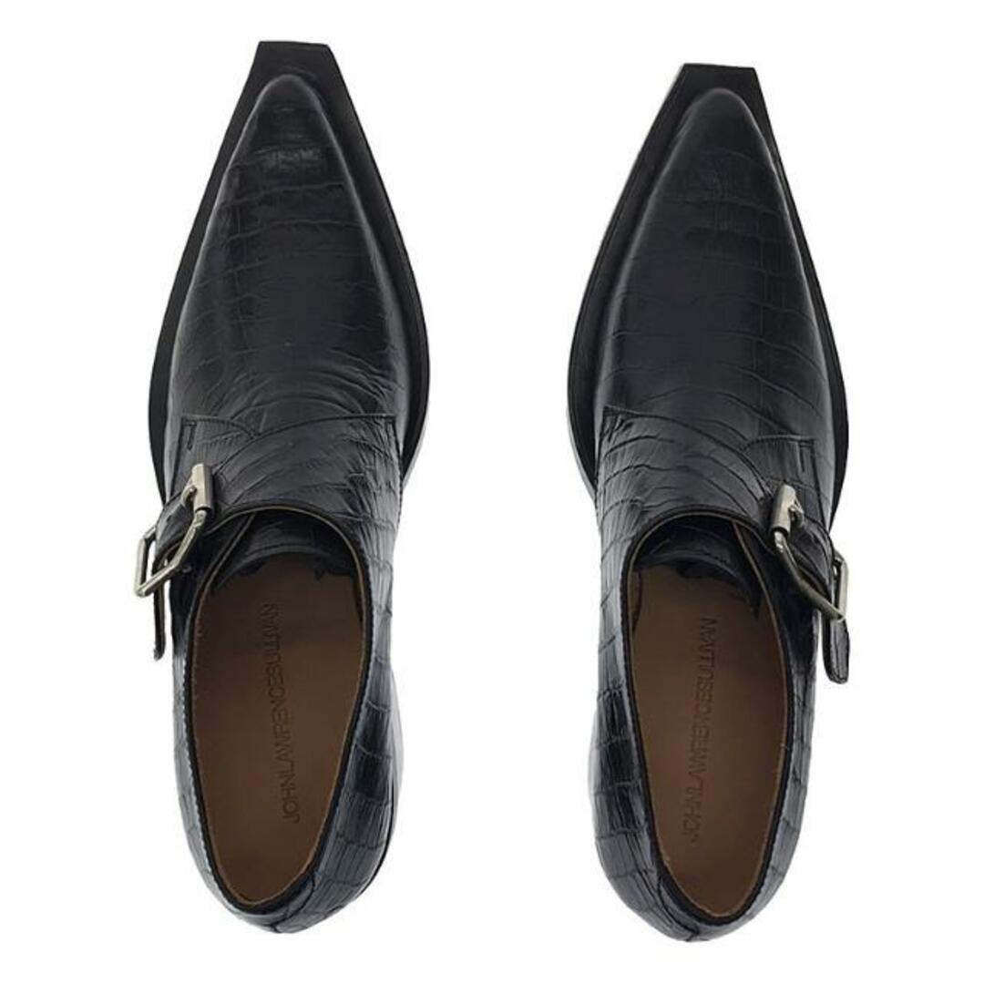 JOHN LAWRENCE SULLIVAN(ジョンローレンスサリバン)の【新品】  JOHN LAWRENCE SULLIVAN / ジョンローレンスサリバン | POINTED TOE SHOES バックル ポインテッドトゥ ヒールシューズ | 5 | CROCODILE | レディース レディースの靴/シューズ(ブーツ)の商品写真