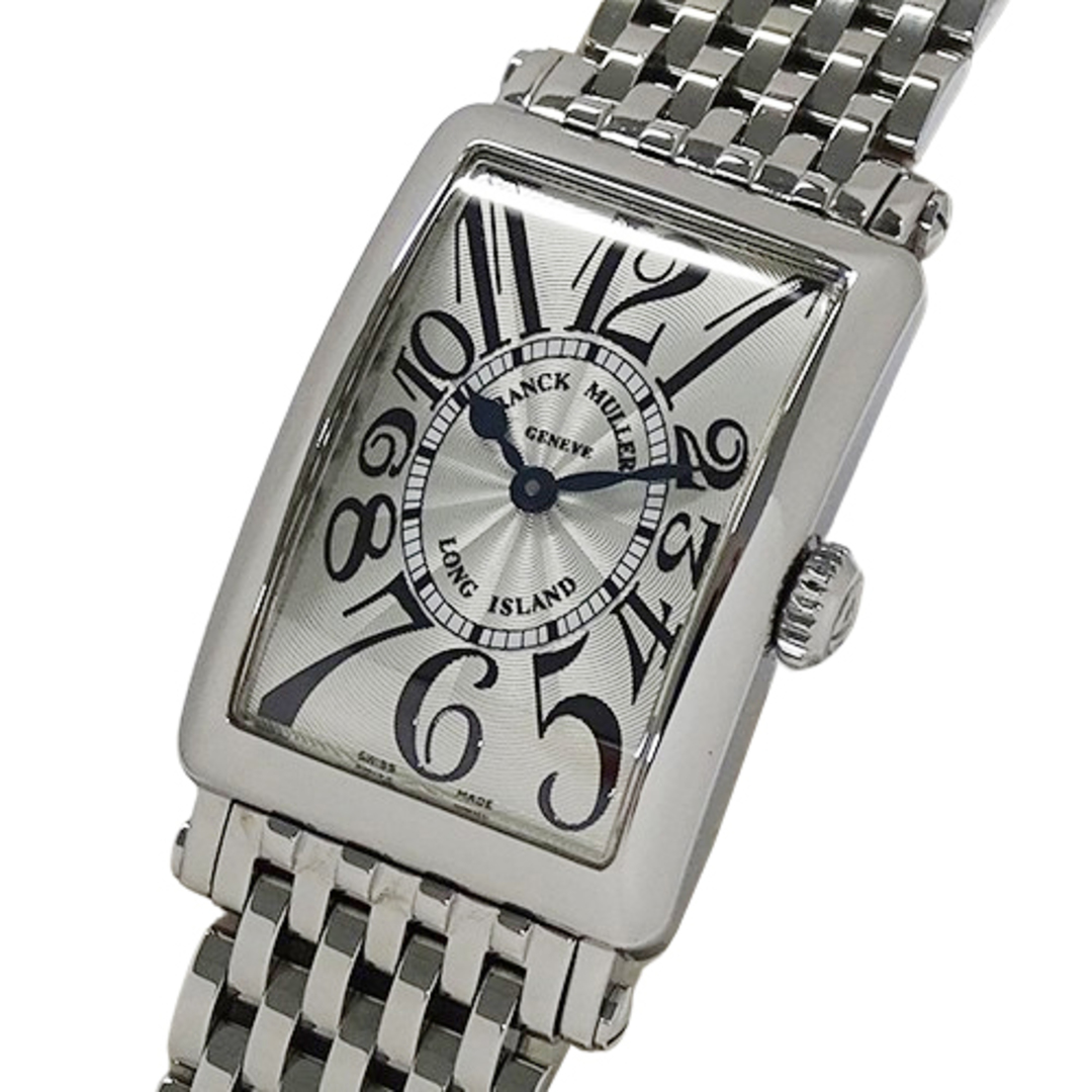 FRANCK MULLER(フランクミュラー)のフランクミュラー FRANCK MULLER 時計 レディース ブランド ロングアイランド クオーツ QZ ステンレス SS 902QZ シルバー スクエア 磨き済み 【中古】 レディースのファッション小物(腕時計)の商品写真