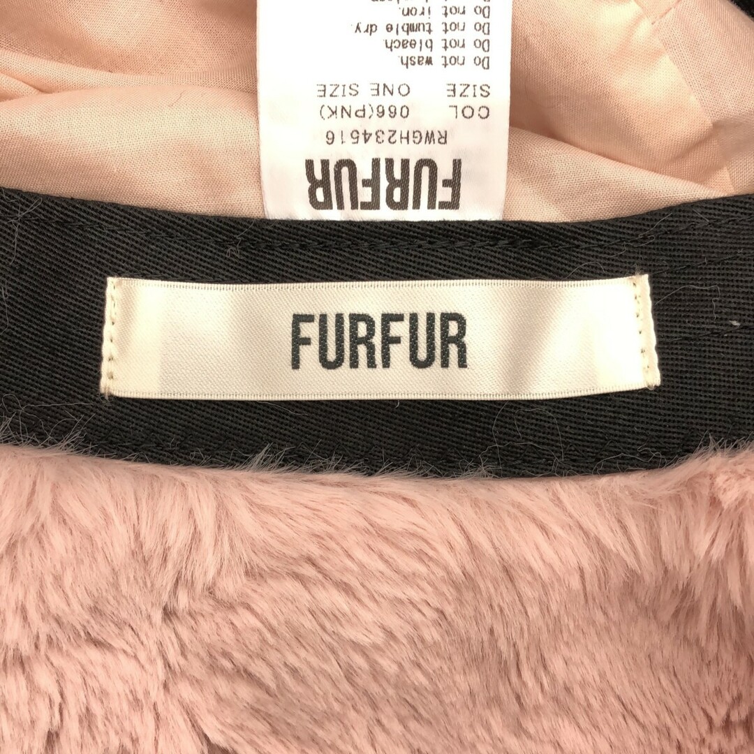 FURFUR ファーファー エコファーバケットハット rwgh234516 ピンク F メンズの帽子(ハット)の商品写真