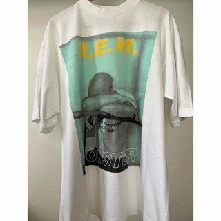 90s R.E.M レム　monster モンスター　シングルステッチ(Tシャツ/カットソー(半袖/袖なし))