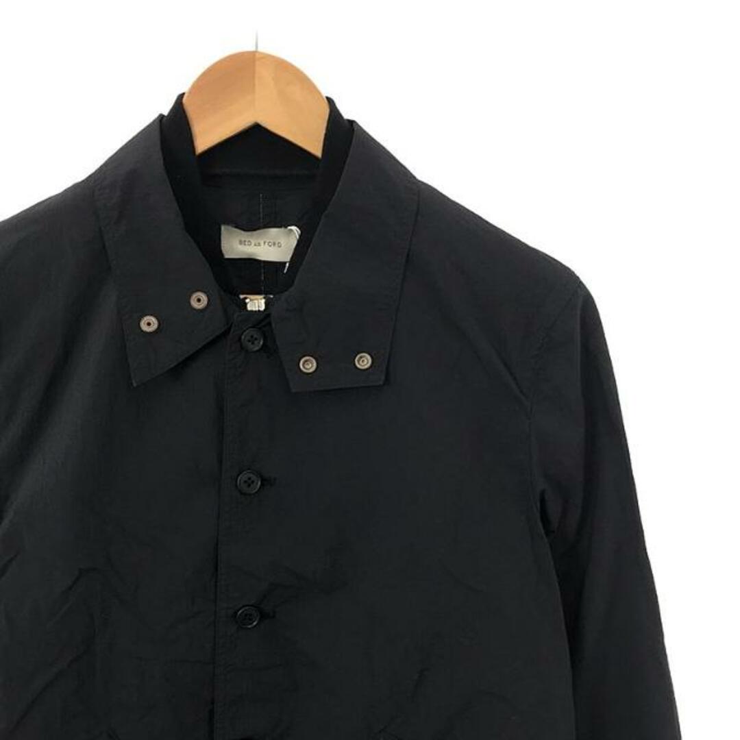 BED J.W. FORD(ベッドフォード)の【新品】  BED J.W. FORD / ベッドフォード | 2023SS | Layered Blouson コサージュ付き レイヤードブルゾン | 0 | BLACK | メンズ メンズのジャケット/アウター(その他)の商品写真