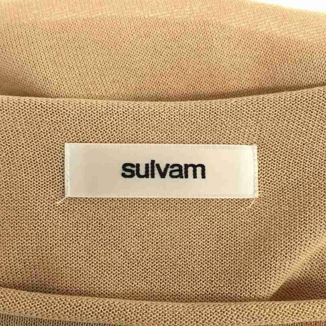 sulvam(サルバム)の【新品】  sulvam / サルバム | 2023SS | SEE-TROUGH OVER KNIT シースルー オーバーサイズニット | S | ベージュ | メンズ メンズのトップス(ニット/セーター)の商品写真