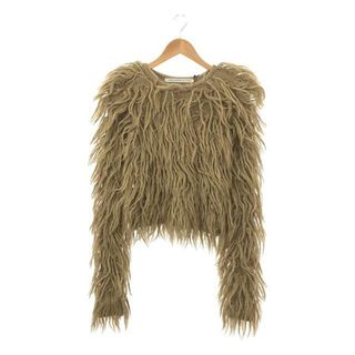 JOHN LAWRENCE SULLIVAN - 【新品】  JOHN LAWRENCE SULLIVAN / ジョンローレンスサリバン | 2022AW | FUR KNIT SWEATER ショート丈 ファー ニットセーター | OS | CAMEL | レディース