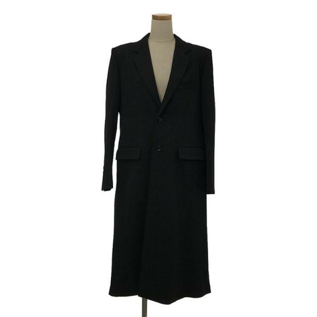 JOHN LAWRENCE SULLIVAN(ジョンローレンスサリバン)の【新品】  JOHN LAWRENCE SULLIVAN / ジョンローレンスサリバン | 2022AA | WOOL SIDE SLIT COAT ウール サイドスリットコート | S | BLACK | レディース レディースのジャケット/アウター(その他)の商品写真