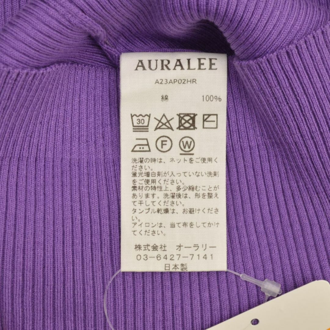 【AURALEE】GIZA HIGH GAUGE RIB KNIT TURTLE レディースのトップス(ニット/セーター)の商品写真