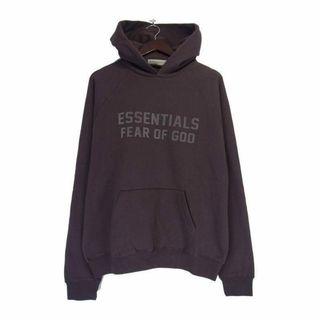 フィアオブゴッド(FEAR OF GOD)のフィア オブ ゴッド エッセンシャルズ FEAR OF GOD ESSENTIALS ■ 23SS 【 Raglan Hoodie 】 フロント ラバー ロゴ ラグラン フーディ パーカー　w16185(パーカー)