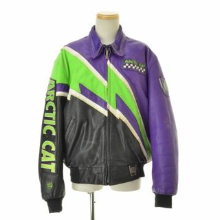 【ARCTICWEAR】90s ARCTIC CAT レーシングレザージャケット(レザージャケット)