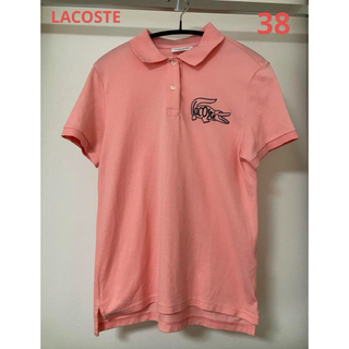ラコステ(LACOSTE)のLACOSTE ラコステ ポロシャツ レディース 38 M ピンク デカワニ(ポロシャツ)