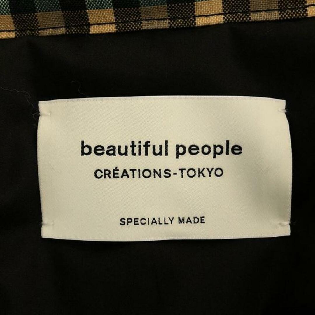 beautiful people(ビューティフルピープル)の【美品】  beautiful people / ビューティフルピープル | coating check padding coat コーティング チェック 中綿入り ハイネックコート | 42 | マルチカラー | メンズ メンズのジャケット/アウター(その他)の商品写真