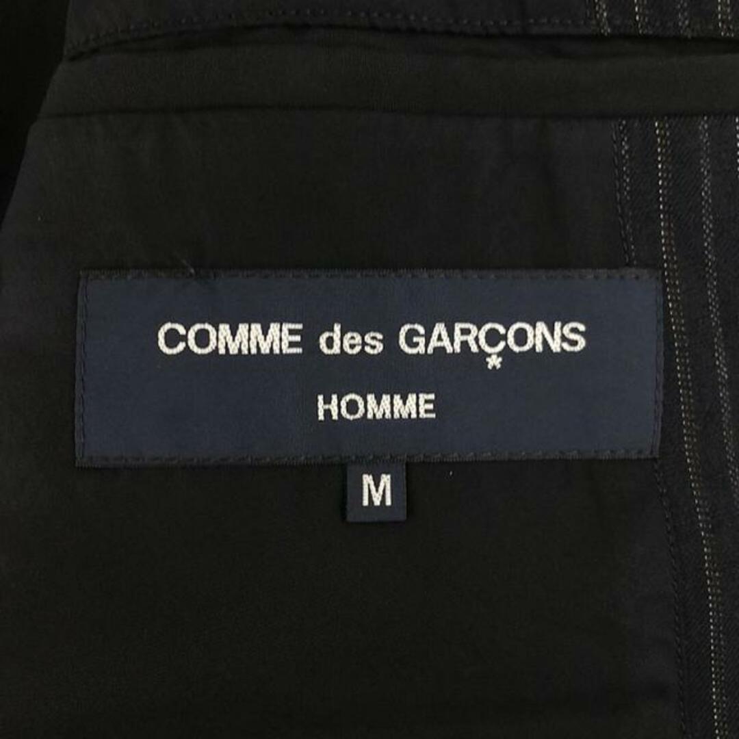 COMME des GARCONS HOMME(コムデギャルソンオム)のCOMME des GARCONS HOMME / コムデギャルソンオム | 2009AW | ウール リネン 製品洗い ストライプ 2B テーラードジャケット | M | ネイビー | メンズ メンズのジャケット/アウター(その他)の商品写真