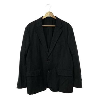 コムデギャルソンオム(COMME des GARCONS HOMME)のCOMME des GARCONS HOMME / コムデギャルソンオム | 2009AW | ウール リネン 製品洗い ストライプ 2B テーラードジャケット | M | ネイビー | メンズ(その他)