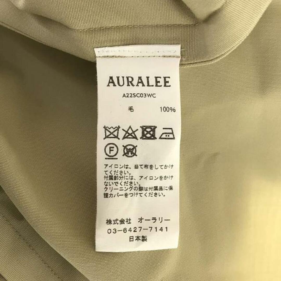 AURALEE(オーラリー)の【美品】  AURALEE / オーラリー | 2022SS | WOOL MAX CANVAS SOUTIEN COLLAR COAT / ウールマックスキャンバス ステンカラーコート | 1 | ベージュ | メンズ メンズのジャケット/アウター(その他)の商品写真