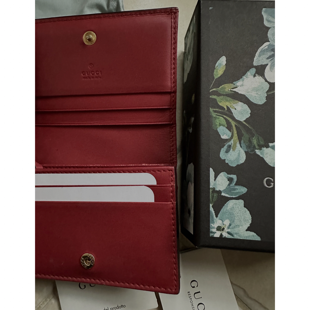 Gucci(グッチ)のGUCCI グッチ ミニ財布 モノグラム×花柄 レディースのファッション小物(財布)の商品写真