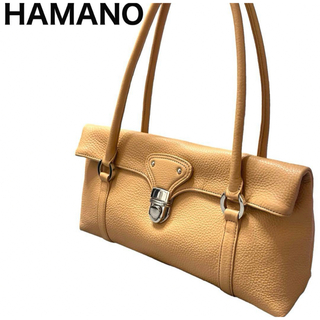 濱野皮革工藝/HAMANO - 美品　HAMANO ハンドバッグ　ショルダーバッグ　シルバー金具　定価56000
