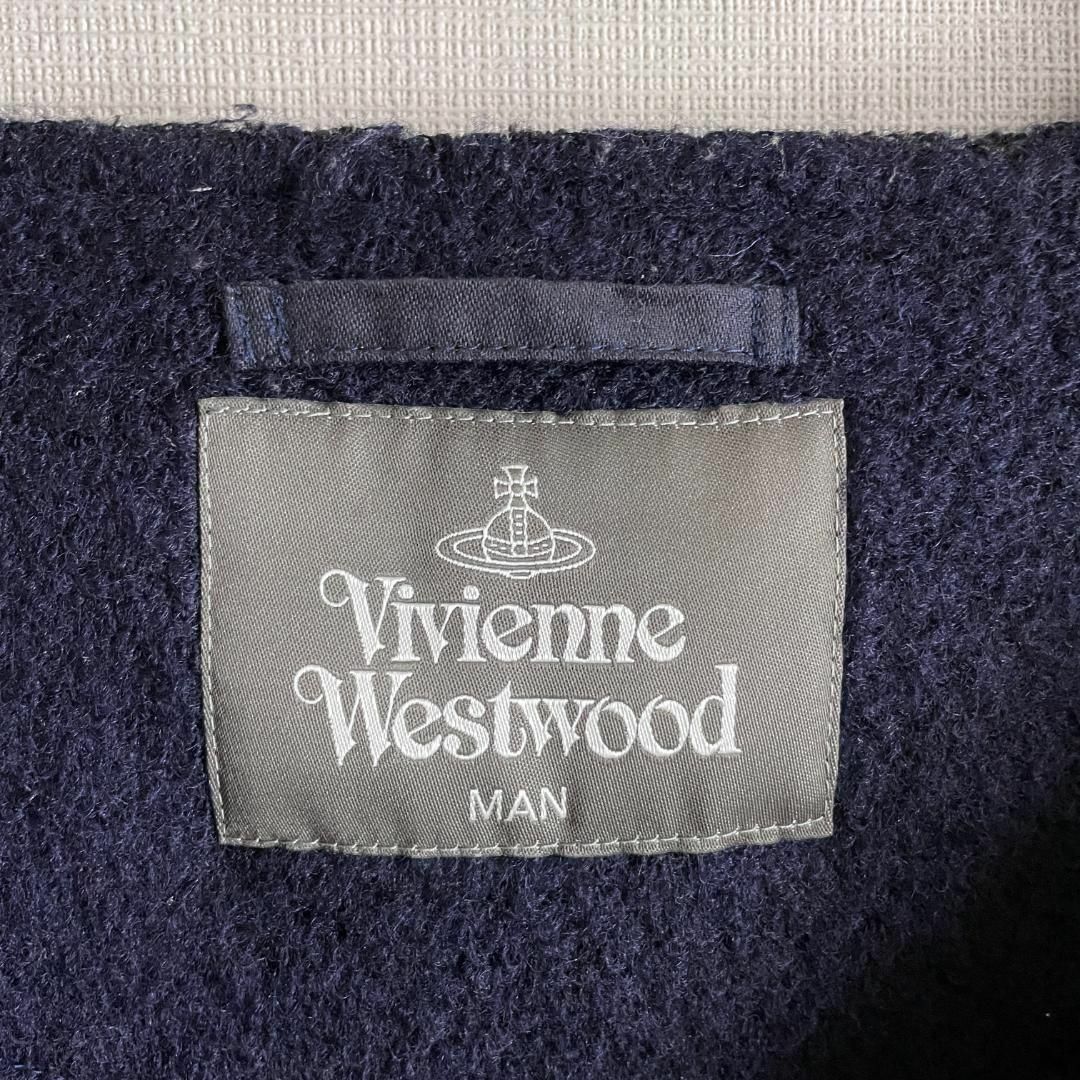 Vivienne Westwood(ヴィヴィアンウエストウッド)の【肉厚ボックスシルエット☆オーブ刺繍】ヴィヴィアンウエストウッド カーディガン メンズのトップス(カーディガン)の商品写真