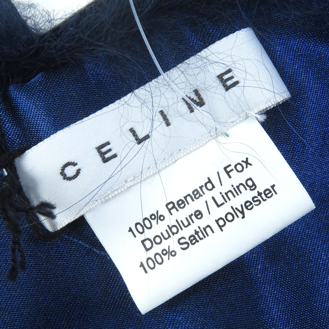 celine(セリーヌ)の未使用品 CELINE セリーヌ 519004COL フォックス ファー ティペット 襟巻 本毛皮ショール ネイビー レディース レディースのファッション小物(マフラー/ショール)の商品写真